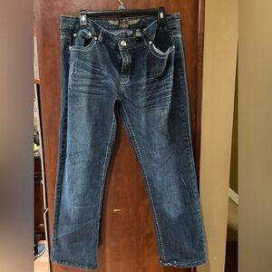 Women's Straight Leg Jeans in Dark Blue